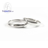 แหวนทองคำขาว แหวนคู่ แหวนแต่งงาน แหวนหมั้น - RC198WG